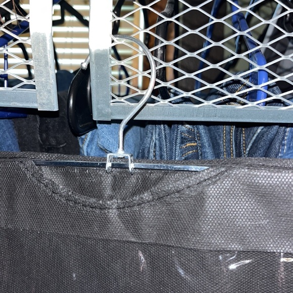 HANGING PURSE STORAGE ORGANIZER BLACK or PURPLE HOLDS 6 - Picture 5 of 6